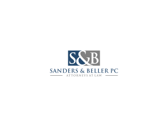 Sanders & Beller PC Attorneys at Law logo design by L E V A R