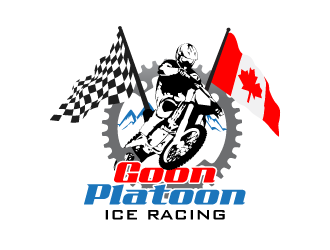Goon Platoon Ice Racing logo design by yurie