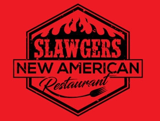 SLAWGERS New American Restaurant logo design by shere