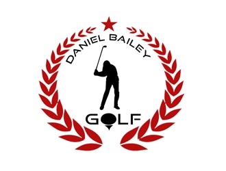 Daniel Bailey Golf  logo design by bougalla005