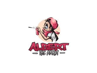 Albert The Artist logo design by rahmatillah11