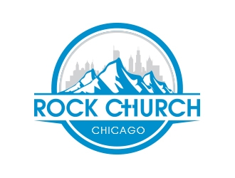 Rock Church Chicago logo design by MarkindDesign