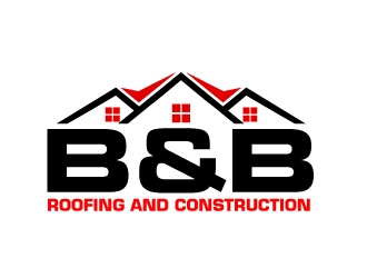 B & B Roofing and Construction logo design by ElonStark