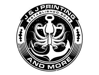 J & J printing and more logo design by nexgen