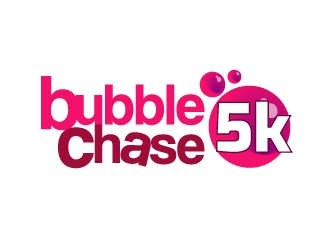 bubble chase 5k logo design by yans