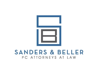Sanders & Beller PC Attorneys at Law logo design by shere