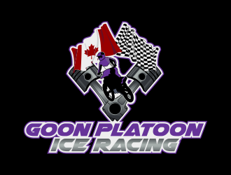 Goon Platoon Ice Racing logo design by Kruger