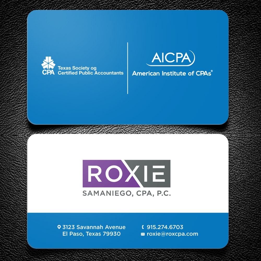 Roxie Samaniego, CPA, P.C. logo design by scriotx