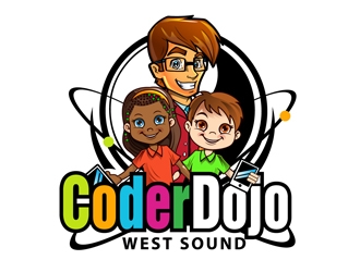 West Sound CoderDojo  logo design by DreamLogoDesign