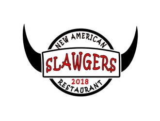 SLAWGERS New American Restaurant logo design by bougalla005