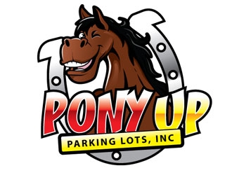 Pony Up Parking Lots, Inc logo design by shere