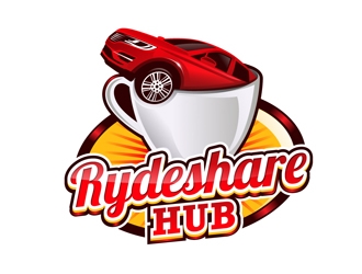 Rydeshare Hub logo design by DreamLogoDesign