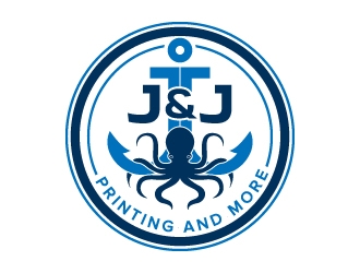 J & J printing and more logo design by jaize