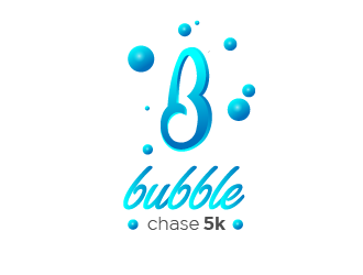 bubble chase 5k logo design by AnuragYadav