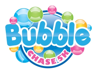 bubble chase 5k logo design by Suvendu