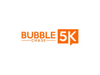 bubble chase 5k logo design by ubai popi