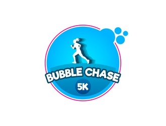 bubble chase 5k logo design by ksantirg