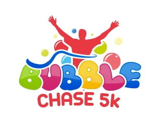 bubble chase 5k logo design by MarkindDesign