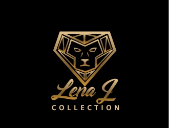 LenaJ COLLECTION. logo design by samuraiXcreations