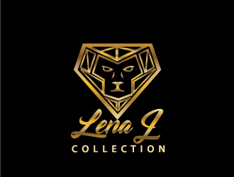 LenaJ COLLECTION. logo design by samuraiXcreations