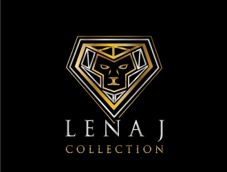 LenaJ COLLECTION. logo design by samuraiXcreations