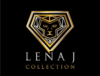 LenaJ COLLECTION. logo design by samuraiXcreations
