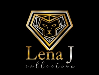 LenaJ COLLECTION. logo design by samuraiXcreations
