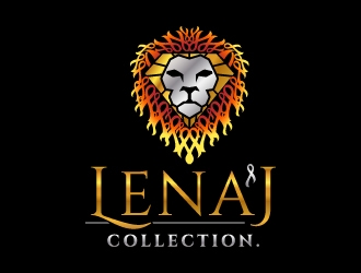 LenaJ COLLECTION. logo design by jaize