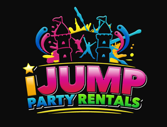 IJUMP PARTY RENTALS logo design by megalogos