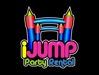 IJUMP PARTY RENTALS logo design by Dhieko