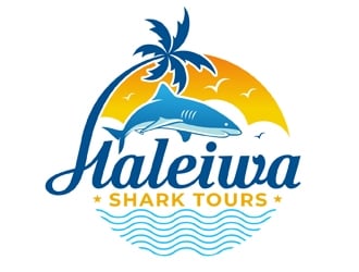 Haleiwa Shark Tours logo design by DreamLogoDesign