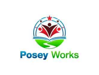 Posey Works  logo design by JJlcool