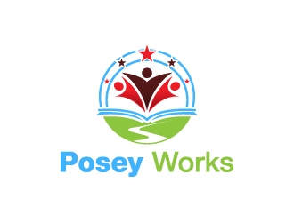 Posey Works  logo design by JJlcool