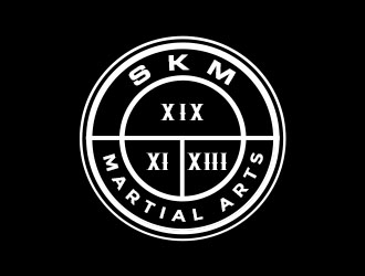 SKM MARTIAL ARTS logo design by Benok