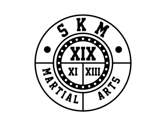 SKM MARTIAL ARTS logo design by dibyo