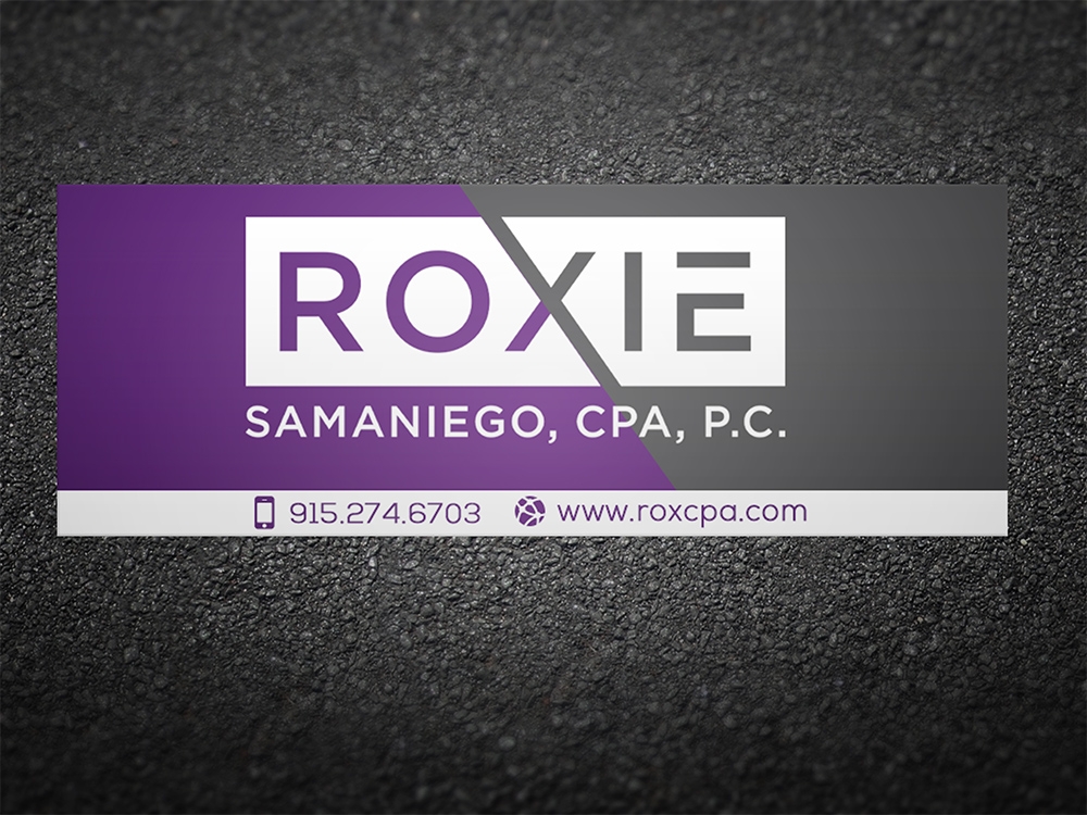 Roxie Samaniego, CPA, P.C. logo design by aamir
