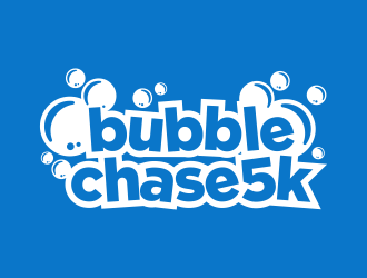 bubble chase 5k logo design by maseru
