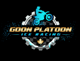 Goon Platoon Ice Racing logo design by BeDesign