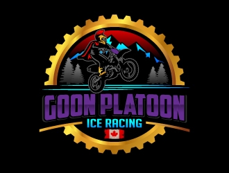 Goon Platoon Ice Racing logo design by jaize