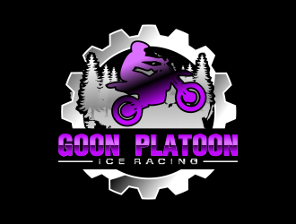Goon Platoon Ice Racing logo design by done