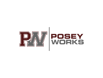 Posey Works  logo design by akhi