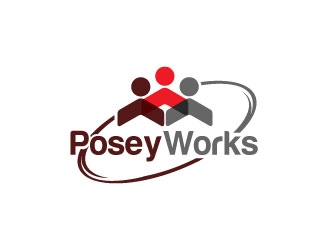 Posey Works  logo design by sanworks