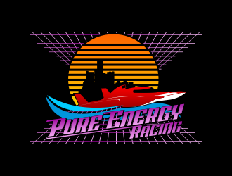 Pure Energy Racing logo design by beejo