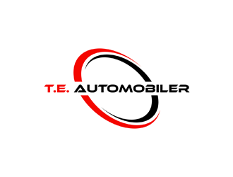 T.E. AUTOMOBILER logo design by johana