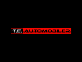 T.E. AUTOMOBILER logo design by johana