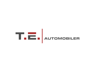 T.E. AUTOMOBILER logo design by kenthuz
