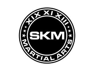 SKM MARTIAL ARTS logo design by johana