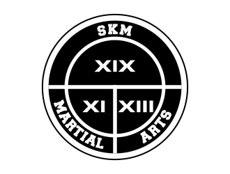 SKM MARTIAL ARTS logo design by Kruger