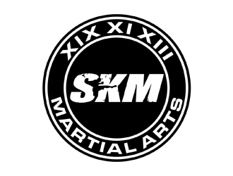 SKM MARTIAL ARTS logo design by johana