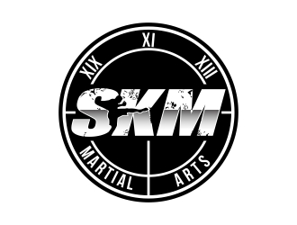 SKM MARTIAL ARTS logo design by dibyo